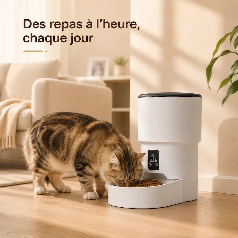 Distributeur croquettes intelligent chat – Contrôle app | SmartMeal