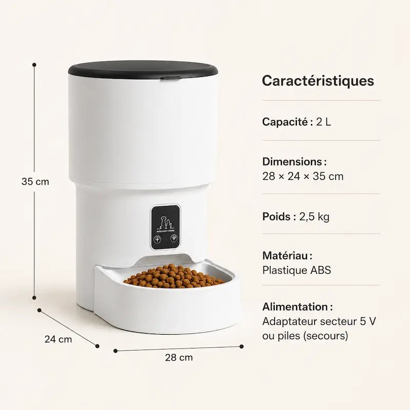 Distributeur croquettes intelligent chat – Contrôle app | SmartMeal