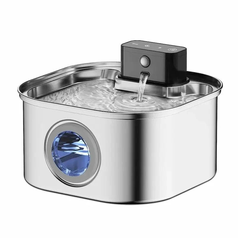 Fontaine à eau chat inox sans fil - Zéro câble, zéro risque | FreeSteel