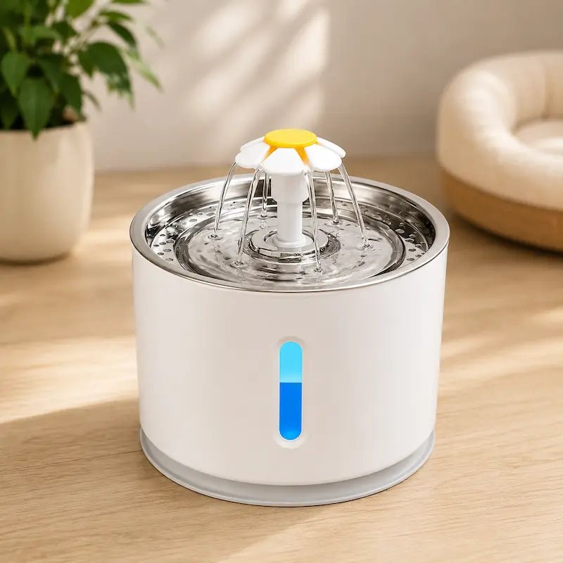 Fontaine à eau design fleur inox - Inox premium | PetalInox