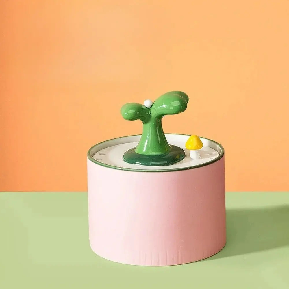 Fontaine à eau pour chat ultra silencieuse céramique Griffe d'Amour