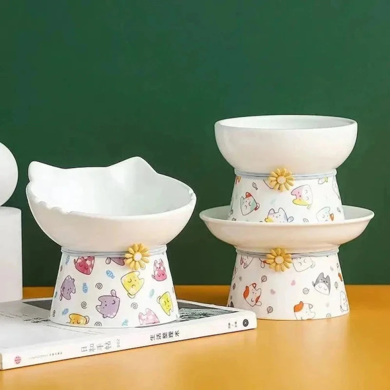 Gamelle céramique pour chat - Stabilité et confort optimal | PurrBowl
