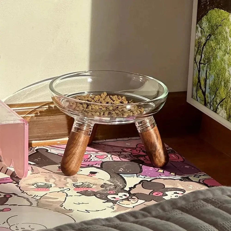 Gamelle en verre pour chat - Stable et facile à nettoyer