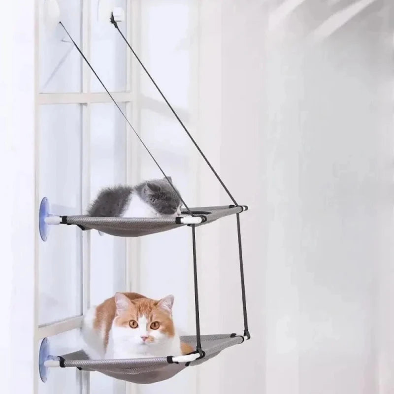 Hamac double pour chat - 2-en-1 confortable | DuoHamac