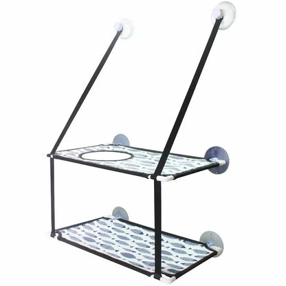 Hamac double pour chat - Repos en hauteur, 2 niveaux spacieux Griffe d'Amour