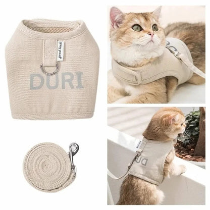 Harnais chat Duri - Confort et sécurité pour chaque balade Griffe d'Amour
