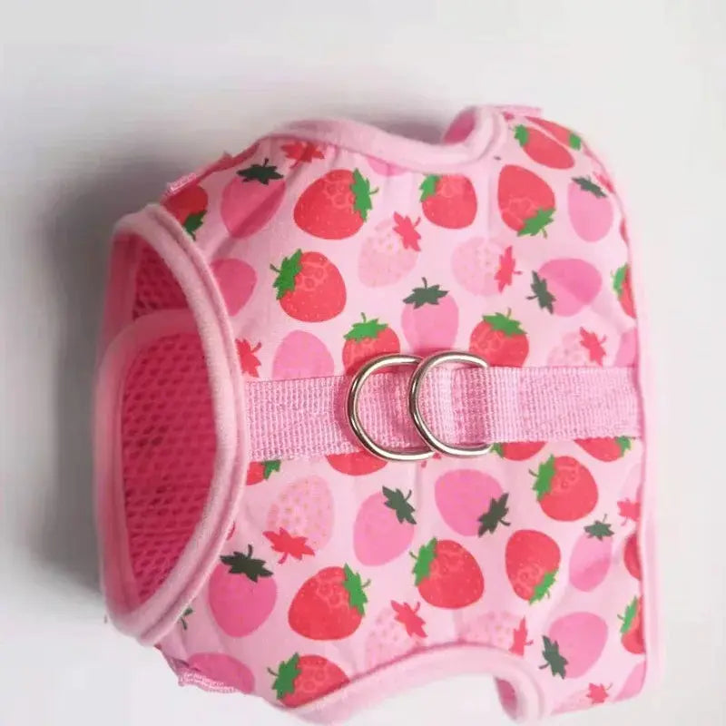 Harnais chat rose