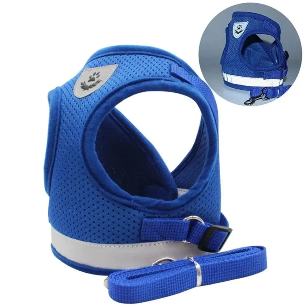 Harnais gilet en maille pour chat - Confort respirant Griffe d'Amour