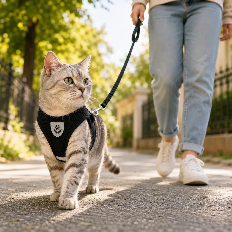 Harnais gilet maille chat - Léger & respirant | PurrMesh
