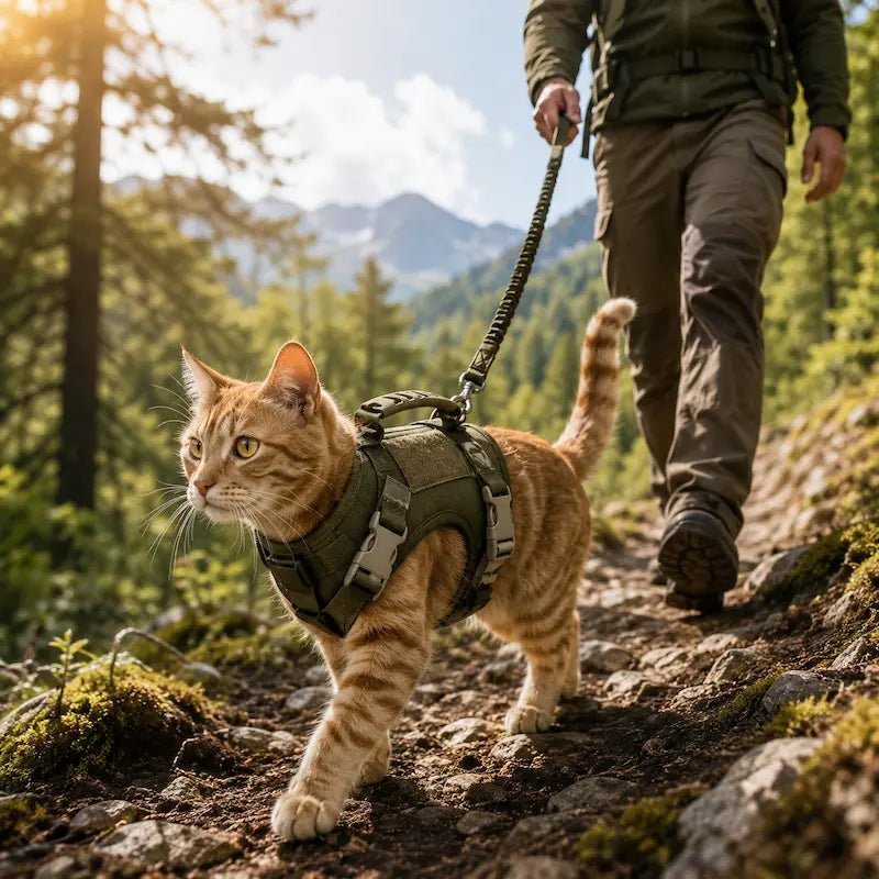 Harnais tactique chat - Anti-fugue et confort | CatArmor