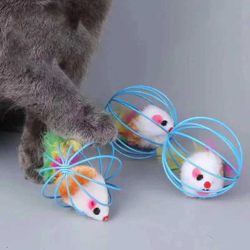 Jouet chat boule souris dedans - Anti-ennui félin | Purrly