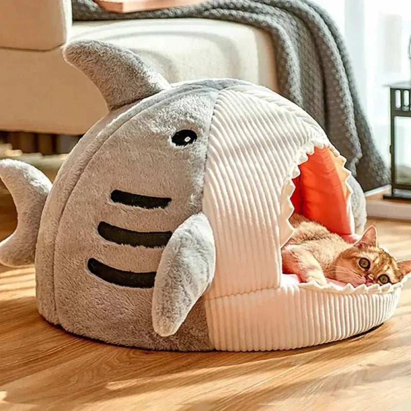 Lit requin pour chat - Confort douillet et repos cosy | SharkNest
