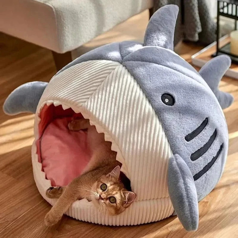 Lit requin pour chat - Confort douillet et repos cosy | SharkNest