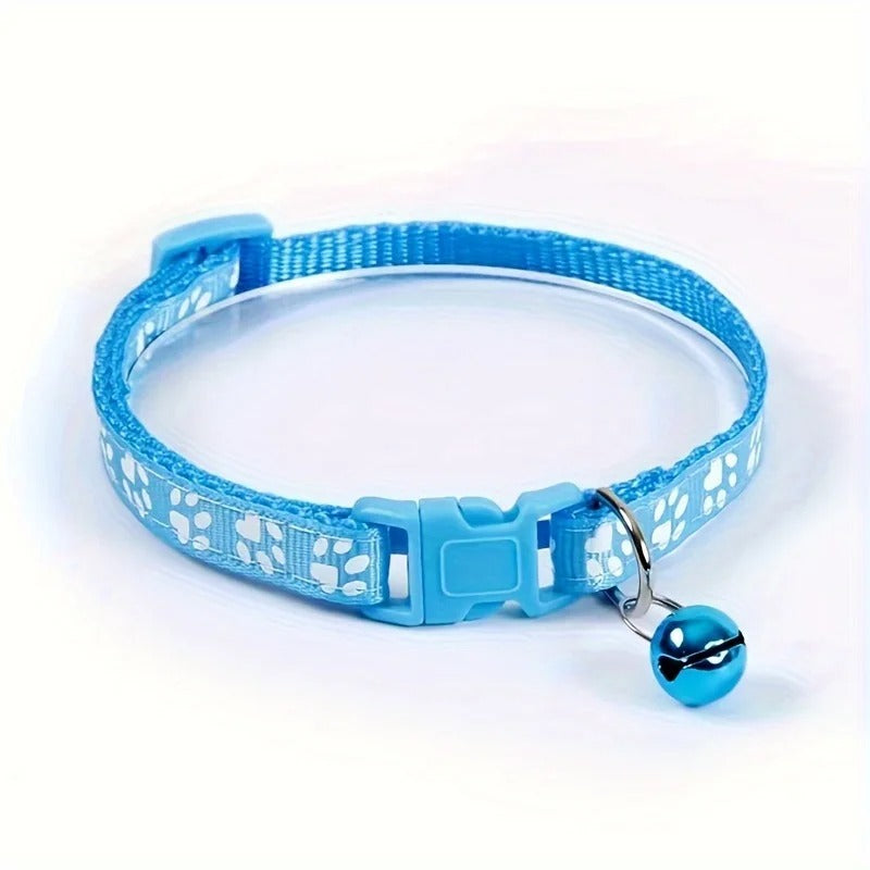 Collier chat motif coloré