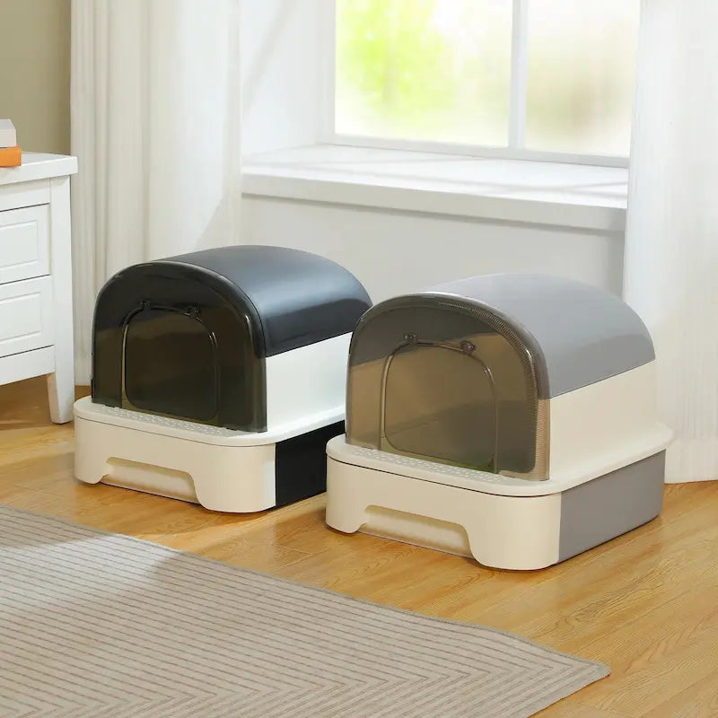 Bac à litière tiroir anti-odeur