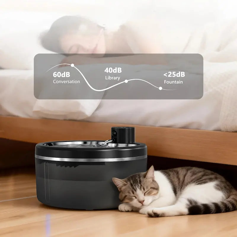 Fontaine à eau chat inox 3L