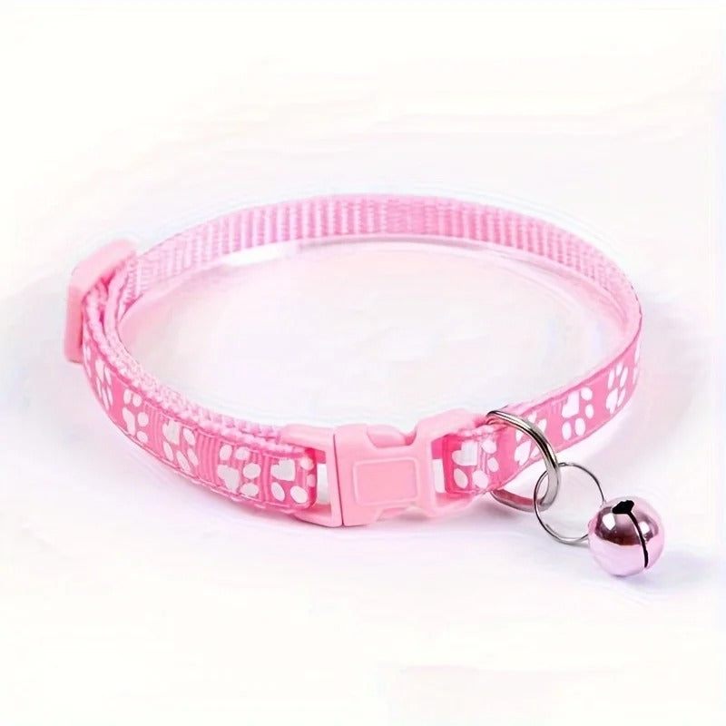 Collier chat motif coloré