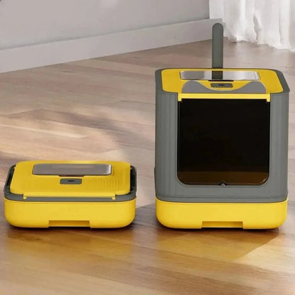 Maison de toilette pliable pour chat - Gain de place et hygiène Griffe d'Amour