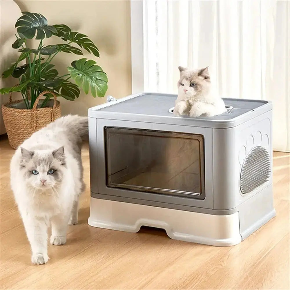Maison de toilette XXL pour chat - Pratique & anti-odeurs Griffe d'Amour