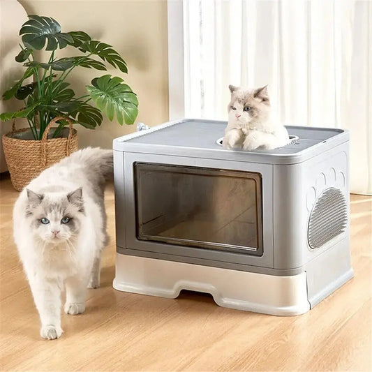 Maison de toilette XXL pour chat - Pratique & anti-odeurs Griffe d'Amour