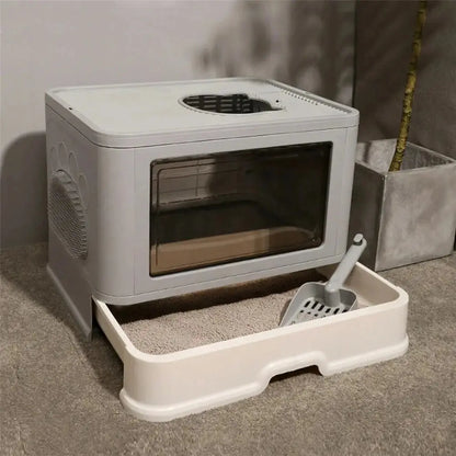 Maison de toilette XXL pour chat - Pratique & anti-odeurs Griffe d'Amour
