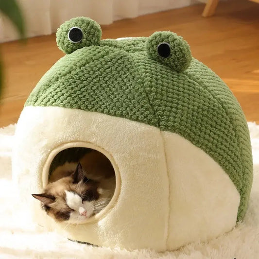 Niche en peluche pour chat