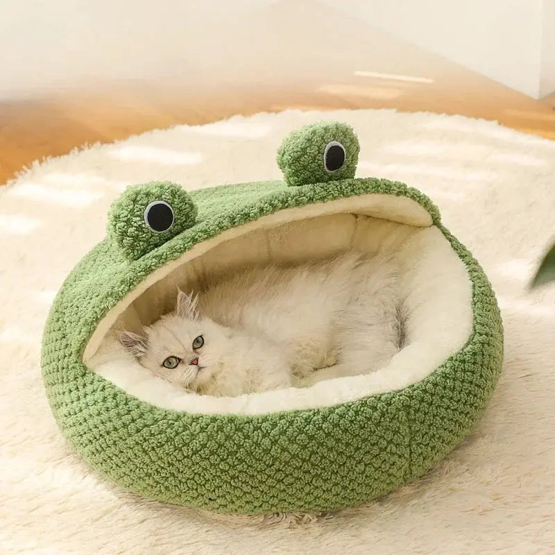 Niche en peluche pour chat