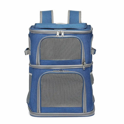 Sac à dos 2 chats - Transportez 2 félins sans stress Griffe d'Amour