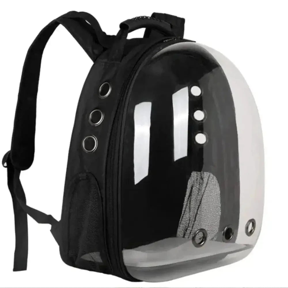 Sac à dos de transport pour chat - Extensible Bulles transparent pour petit chien jusqu'à 5 kg, chat - Noir Sac à dos de transport pour chat - Extensible Bulles transparent pour petit chien jusqu'à 5 kg, chat - Noir