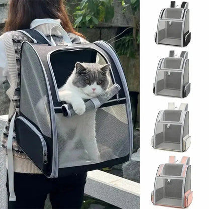 Sac à dos respirant chat