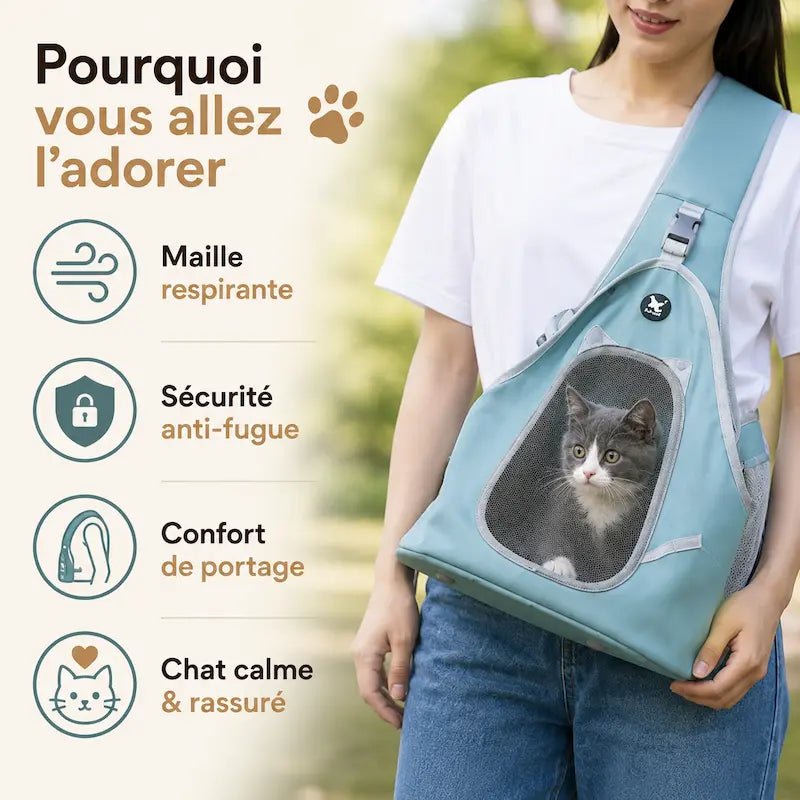 Sac à main bandoulière chat - Look & confort | Catelle