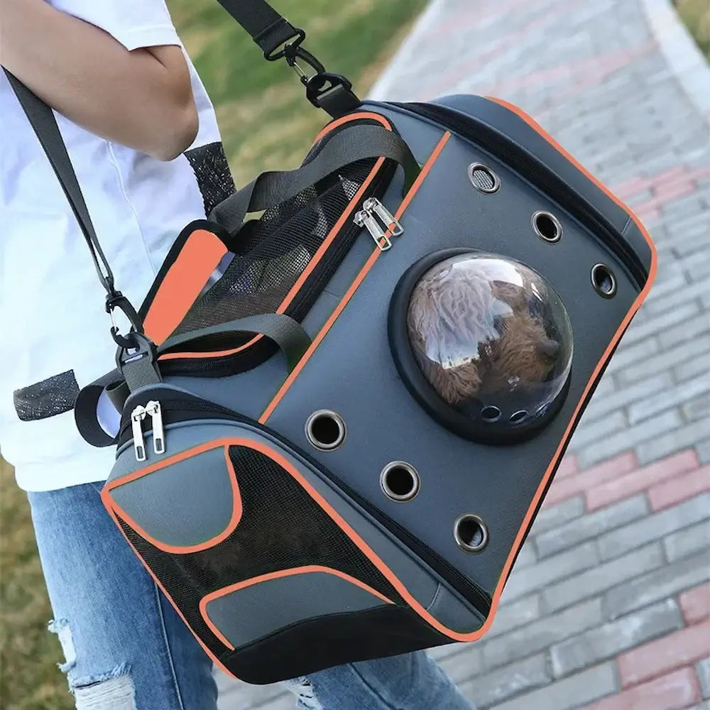 Sac de transport bulle pour chat - Vue panoramique anti-stress Griffe d'Amour