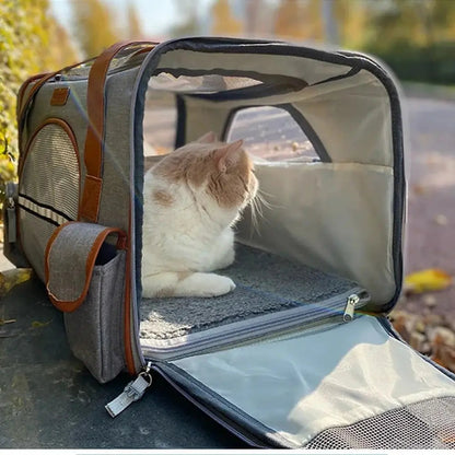 Sac de transport pour chat 10 kg - Idéal pour avion et voyages Griffe d'Amour