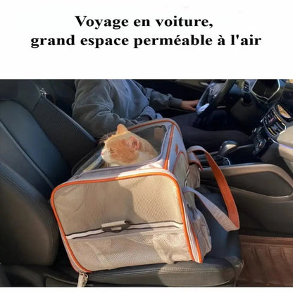 Sac de transport pour chat 10 kg - Idéal pour avion et voyages Griffe d'Amour