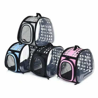 Sac de transport transparent pour chat - Voyagez en sérénité Griffe d'Amour