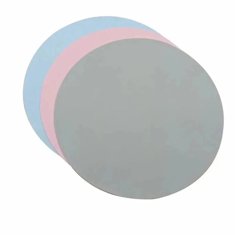 Tapis pour fontaine à eau chat en silicone, coloris gris, rose et bleu